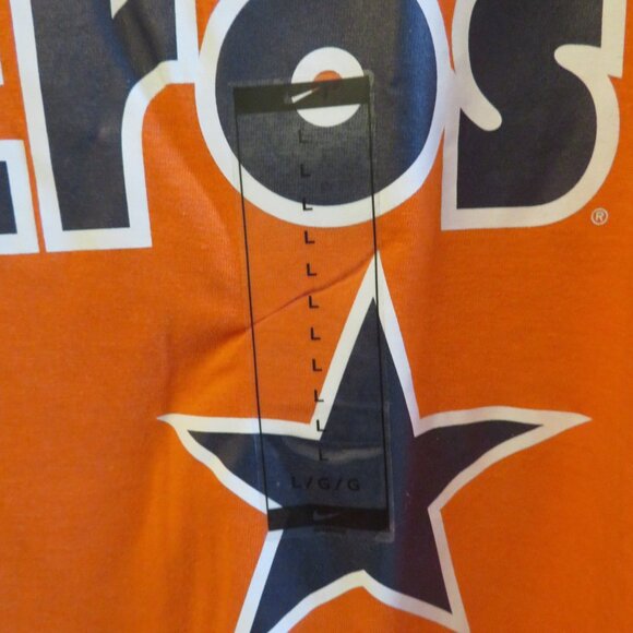 NIKE Houston Astros Cooperstown Collection 3/4 Sleeve Tee.  Size L. NEW w/ Tags. - Picture 3 of 5